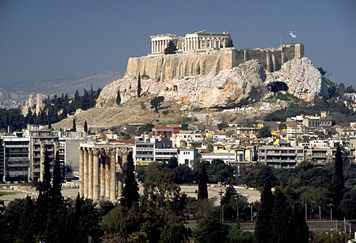 View of the Acropolis, its South and East Slopes, and the Olympieion from the Ardettos Hill. -  by Kevin T. Glowacki and Nancy L. Klein