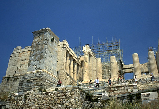 The Propylaia (north wing). - Photo taken in 1997. by Kevin T. Glowacki and Nancy L. Klein