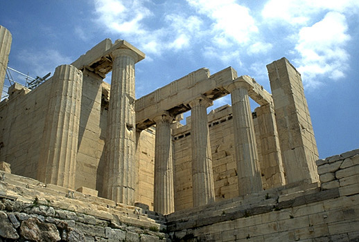 The southwest wing of the Propylaia. -  by Kevin T. Glowacki and Nancy L. Klein