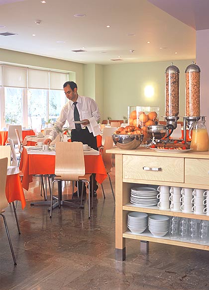 View od breakfast area of Polis Grand Hotel located in Omonia Athens Greece. CLICK TO ENLARGE