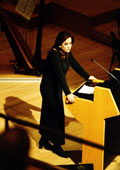 In the Athens Concert Hall which was full of people, Athens Mayor Dora Bakoyannis presented the account of the first two years of her term in the Athens City Hall and the plans of her administration for the following two years on Monday evening. She also presented the data for the City's finances and her proposals for the future development of Local Government in Greece. <br><br>

The Mayor's speech was divided in three separate parts: the account of the first two years, the planning of works and projects for the next two years and the proposals for changes in the status of Local Government. Mayor Bakoyannis presented in detail the projects implemented by the City of Athens during 2003 and 2004. These projects aimed to improve both the functioning and the image of the city, to improve the services offered to citizens, to promote social welfare and to highlight the identity of Athens and its particular character abroad. <br><br>

During the past two years, the investments of the City of Athens increased by 505%, since the investment program raised from 18 million euros in 2002 to 91 millions in 2004. During the same period, the City's revenues increased by 15% per year and the expenses of the functional budget were reduced by a percentage smaller than the raise of salary expenses. <br><br>

Athens Mayor also presented the five priority areas of the City Administration for the two following years. The priority areas are: the establishment of a greenery network citywide, the restoration of residential areas, the promotion of social cohesion structures, the intervention in the city's traffic management and the development of the already established infrastructures. The implementation of a complete recycling program is one of the projects that the City will put forward during this year, along with a new parking system in the historical center and in other central areas of Athens. <br><br>

Dora Bakoyannis also requested from the central Government to attribute to the City the responsibility for all of the city's squares and to put an end to the dispersal of responsibility for free and green spaces to other organizations. The beginning has already taken place with the attribution of the National Gardens and Lycabettus Hill and the same should happen for other places, such as the city's squares and parks. <br><br>

Mayor Bakoyannis concluded her speech with three fundamental suggestions to the Greek government for the development of the role of Local Administration in Greece. The first strategic choice is the establishment of elected government in Regional level, as it is the case in most European countries. The second suggestion concerns the establishment of metropolitan structures for the large city complexes of the country. The third suggestion involves the reinforcement of City Governments, which should be viewed by the Government as bodies which have a social and developmental character. The transfer of funds to local government is the moving force which will alter the role of local government in Greece. <br><br>

A very large number of Athenians filled the Athens Concert Hall on Monday evening. The turnout was so great that the event moved at the last minute in a larger room, so that it could fit the people. However there were still many people who did not manage to enter the room and watched the event from the video-walls in the foyer. After her speech, the Mayor of Athens honored the firms that sponsored the project for the refurbishment of the city's squares. The City of Athens Philharmonic opened and closed the event. <br><br>

The event was attended by the Minister of Interior Mr. Prokopis Pavlopoulos, the Minister of Health and Social Cohesion Mr. Nikitas Kaklamanis,  the Minister of Employment and Social Protection Mr. Panos Panayiotopoulos, the former Prime Minister Mr. Constantine Mitsotakis, the General Secretary of New Democracy Party Mr. Vaggelis Meimarakis, the Head of the City's opposition and Parliamentarian of PASOK Mr. Christos Pappoutsis, Parliamentarians of the Athens District, Athens businessmen and artists and a large number of Athenians, who watch for the first time their Mayor render account for the City Administration. <br><br>

Click here to read the <a href=/files/athina_annual_en.pdf>Mayor’s speech</a>.